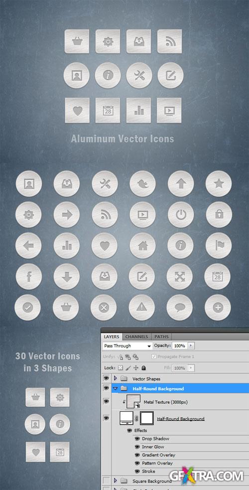 WeGraphics - Aluminum Vector Icons