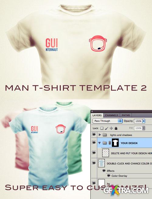 WeGraphics - Man t-shirt template vol2