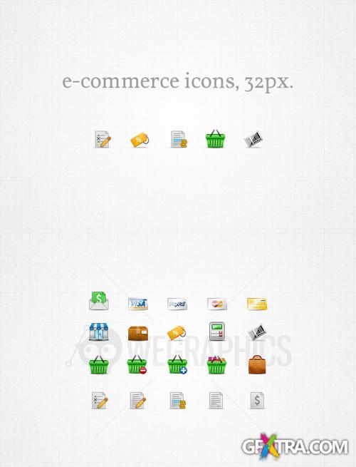WeGraphics - E-commerce icons 32px Vol1