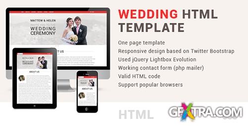 ThemeForest - Wedding one page html template
