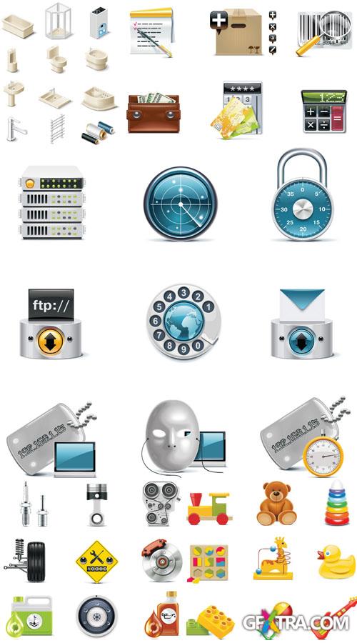 Icons & Objects for Vector Design #62