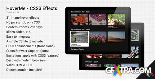 CodeCanyon - HoverMe - Collection of CSS3 Hover Effects - Retail