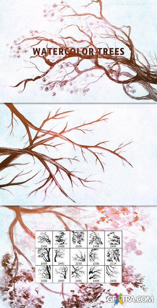 WeGraphics - Watercolor trees