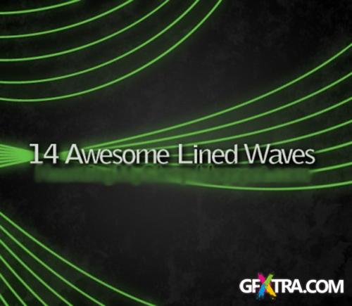 Lined waves brushes