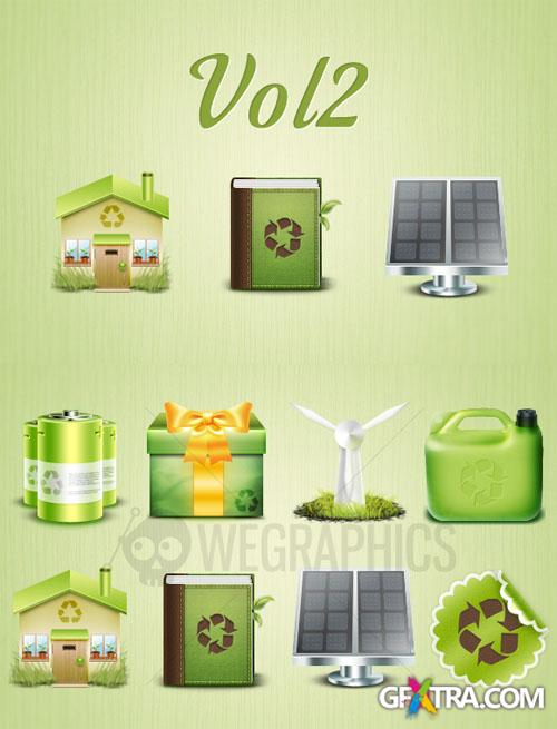 WeGraphics - Green environmental icons vol2