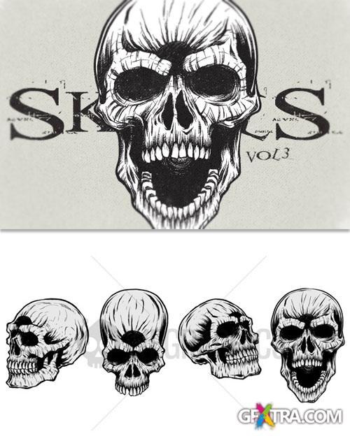 WeGraphics - Highly detailed skulls vol3