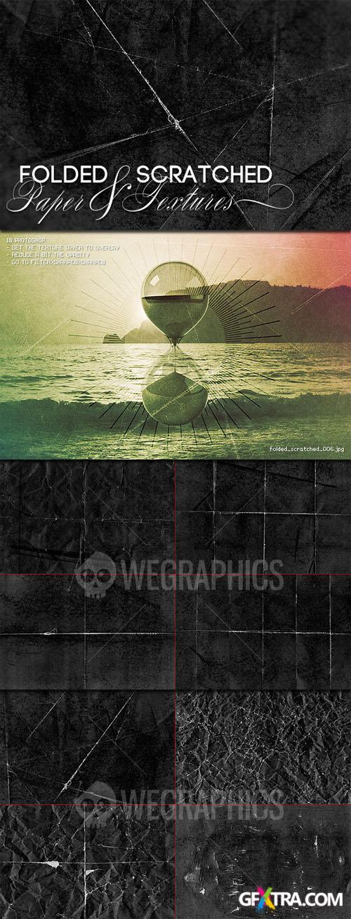 WeGraphics - Folded and Scratched Paper Textures Part I