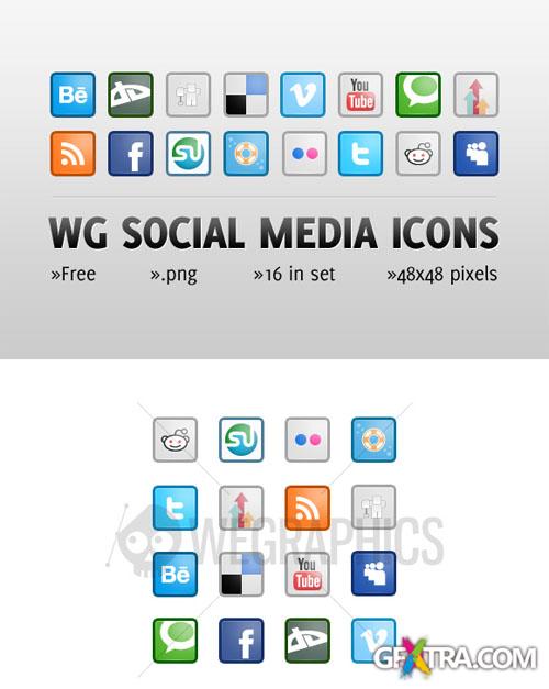 WeGraphics - Social media icon set