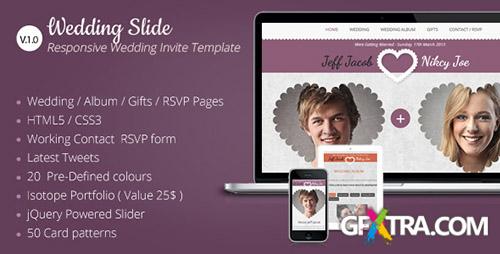 ThemeForest - Wedding Slide Responsive Wedding Invite Template