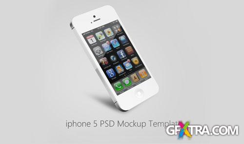 5 Beautiful iPhone Mockup PSD Template