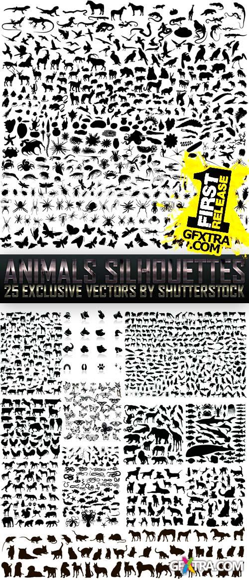 Animals Silhouettes 25xEPS
