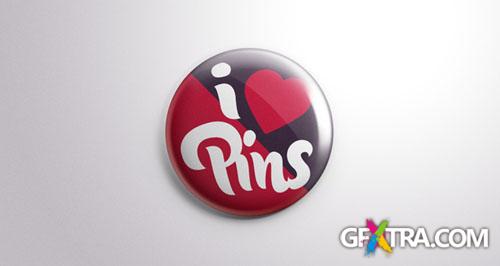 Pixeden - Psd Button Badge Pin Mock-Up