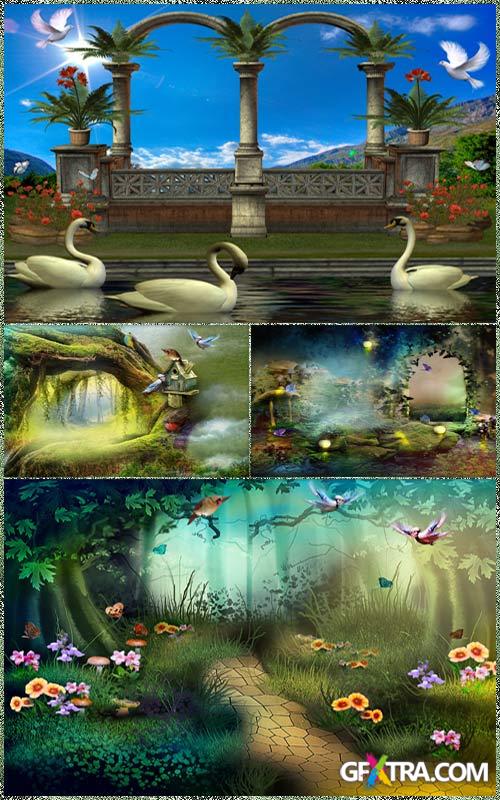 Backgrounds for photoshop - Magical fantasy