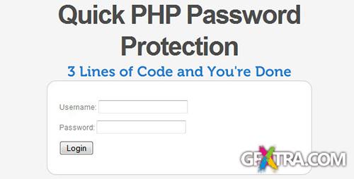 CodeCanyon - Quick PHP Password Protection (Login System)