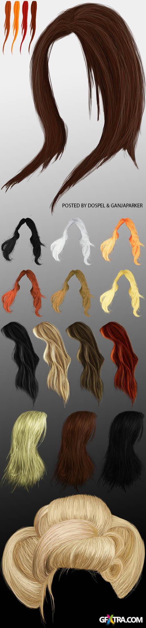 PNG Cliparts - Hair And Strands