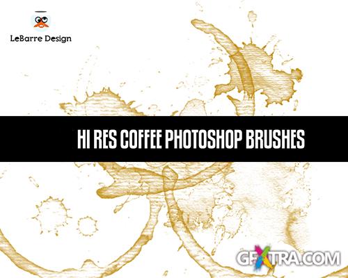Coffee Splatter - ABR Brushes 2013 For Adobe Photoshop