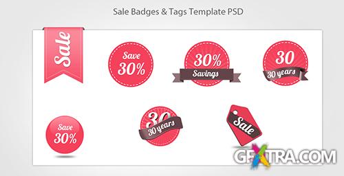 Sale Badges and Tags Template PSD