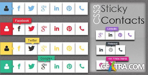 CodeCanyon - CSS3 Sticky Contacts - RIP