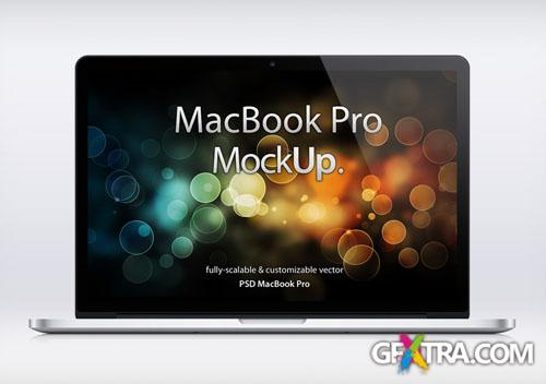 Pixeden - MacBook Pro Retina Psd Mockup
