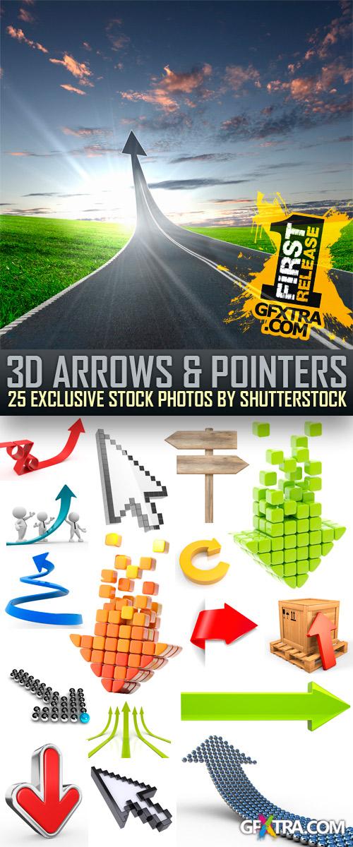 3D Arrows & Pointers 25xJPG