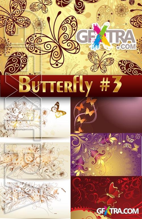 Beautiful butterfly #3 - Stock Vector