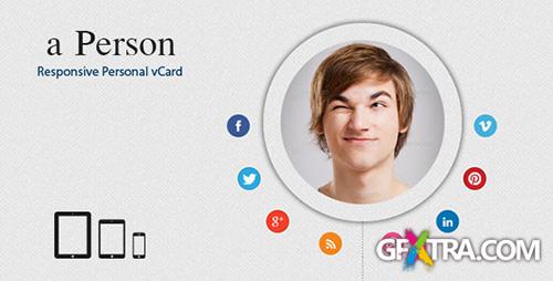 ThemeForest - a-person , Responsive Personal vCard - RIP