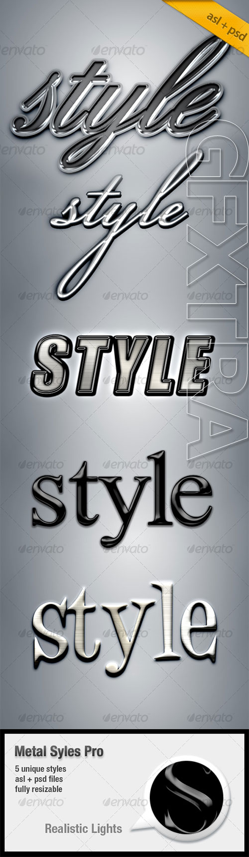 GraphicRiver - Metal Text Styles Pro PSD