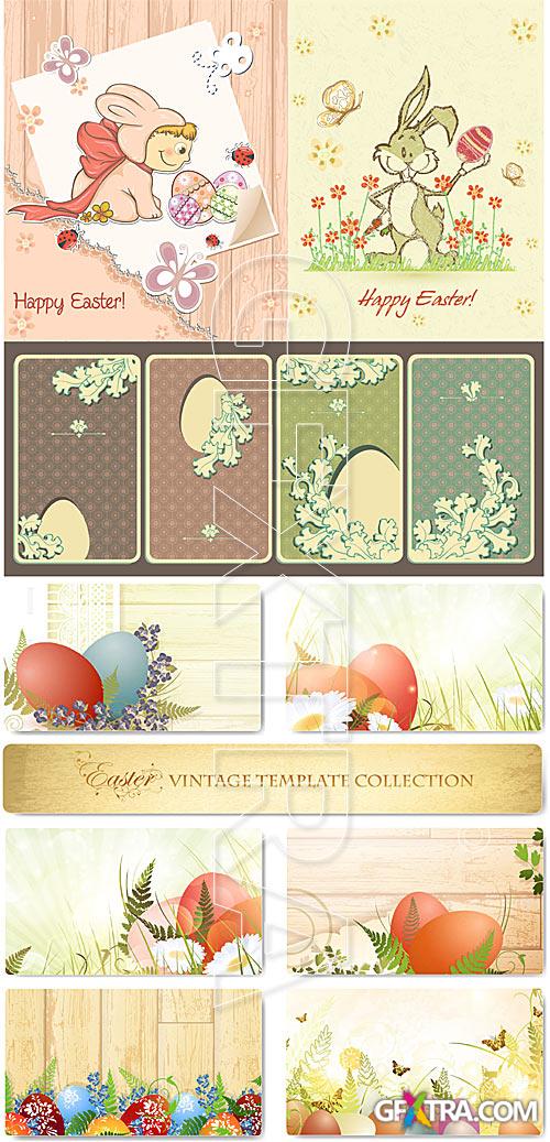 Easter vintage templates