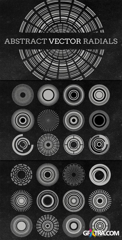 WeGraphics - Abstract Vector Radials Collection