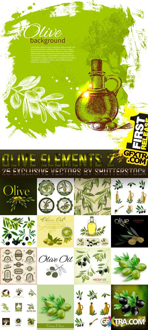 Collections of Olive Elements 2, 25xEPS