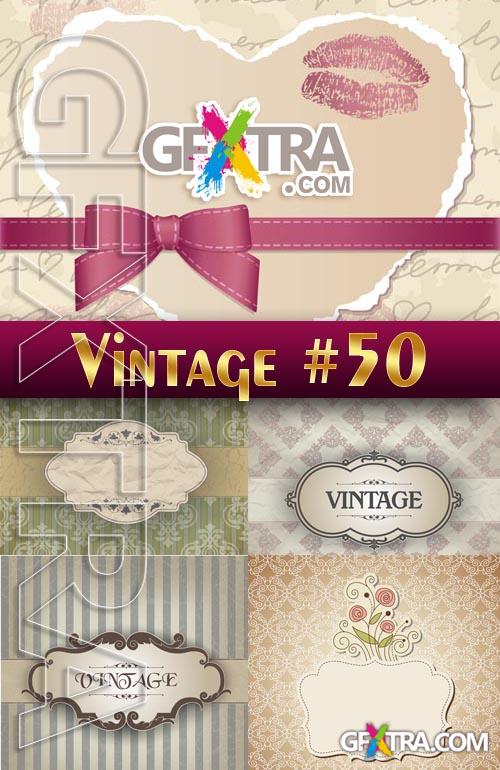 Vintage backgrounds #50 - Stock Vector