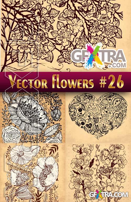 Vector Flowers #26 - Stock Vector
