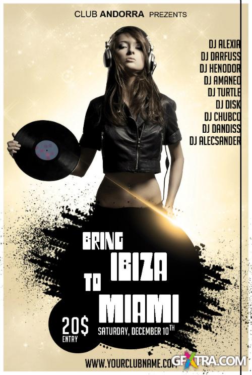 PSD Flyer - Bring Ibiza to Miami