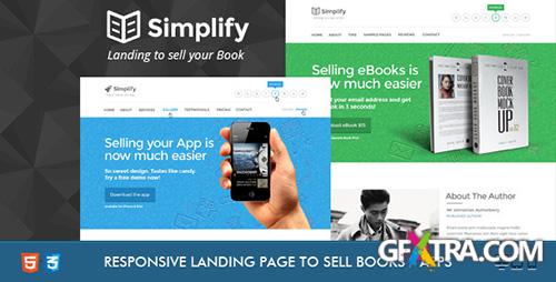 ThemeForest - Simplify - Sell your Book / App Landing - RIP