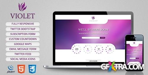 ThemeForest - Violet - Responsive Coming Soon Page - RIP