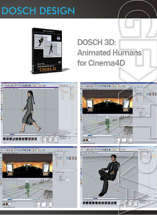 DOSCH 3D: Animated Humans for Cinema4D