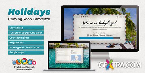 ThemeForest - Holidays - Coming Soon Template - RIP