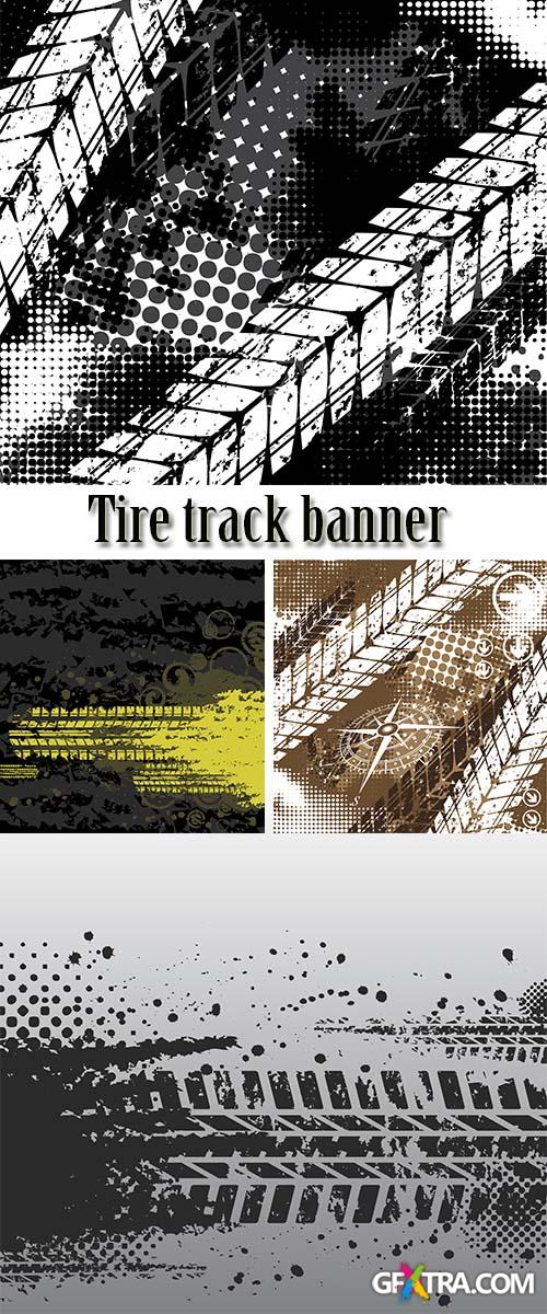 Stock: Tire track banner