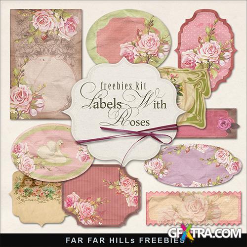 Scrap-kit - Labels With Roses 2013