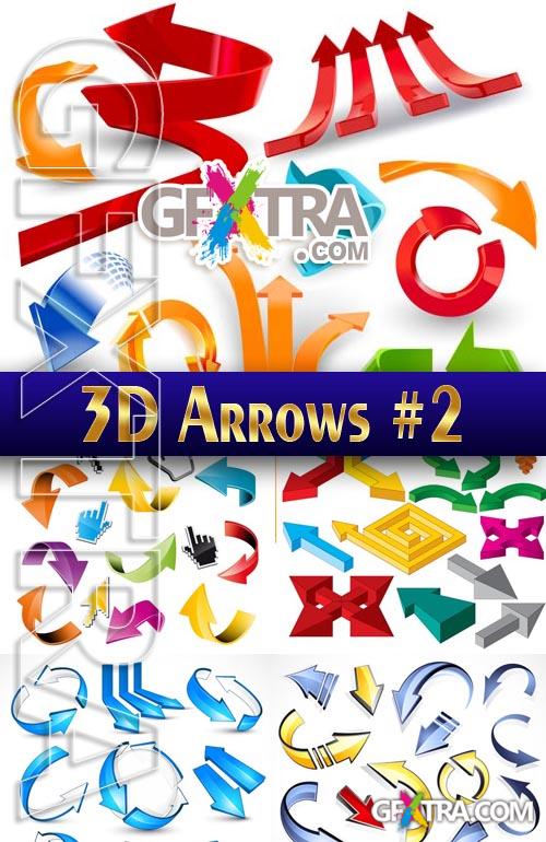 3D arrows #2 - Stock Vector