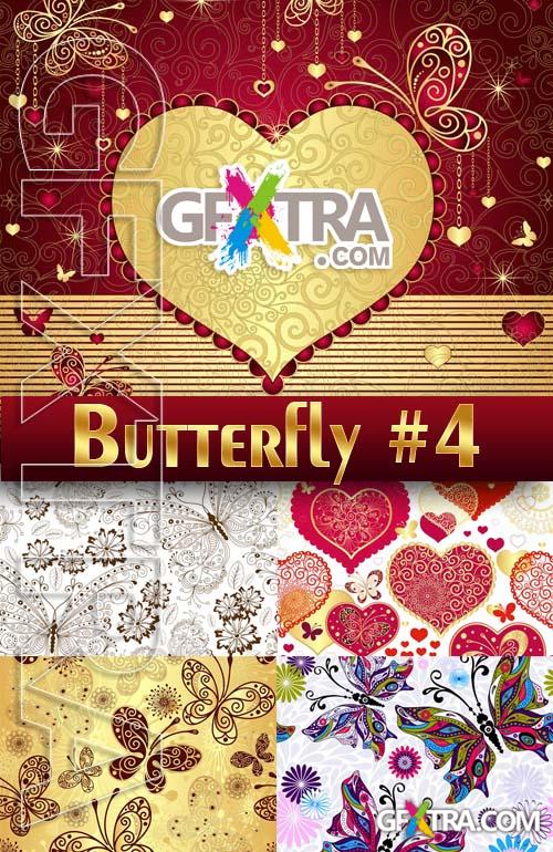 Beautiful butterfly #4 - Stock Vector