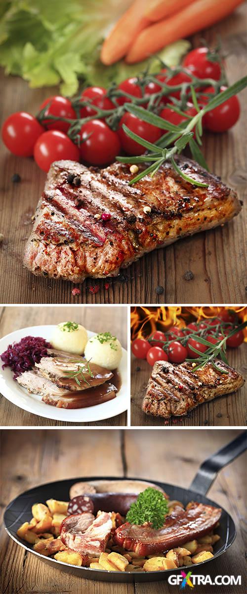 Stock Photo: Gegrilltes Steak vom Rind