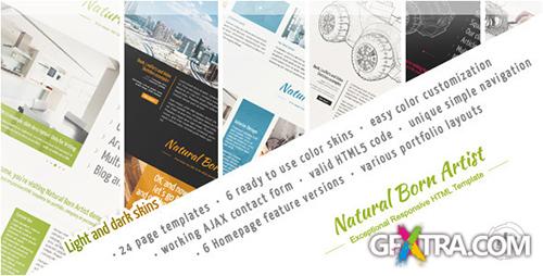 ThemeForest - Natural Born Artist - Exceptional HTML Template - RIP