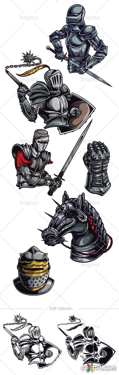 Knights Vector Pack