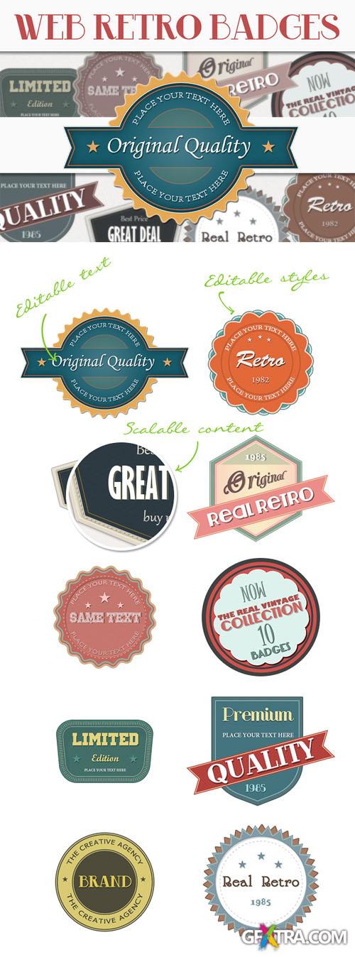 Designtnt - Retro Web Badges