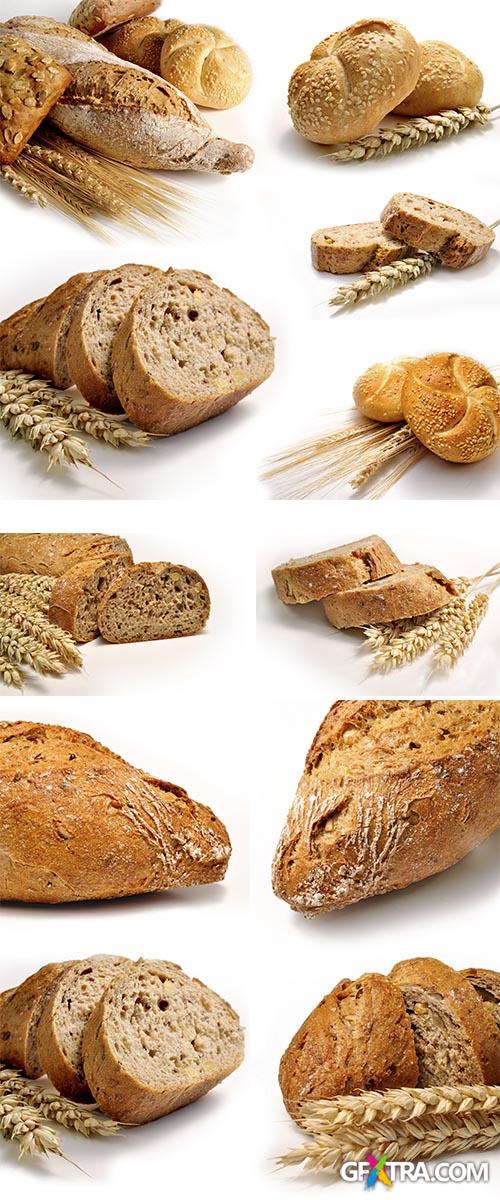 Stock Photo: Bread and wheat