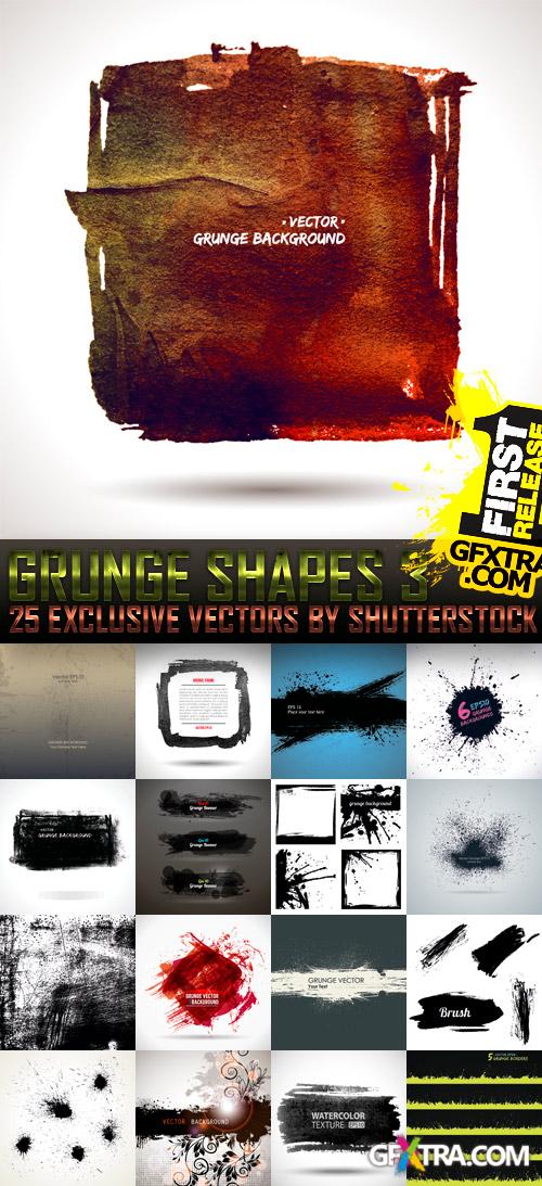 Grunge Shapes 3, 25xEPS