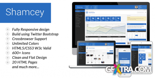 ThemeForest - Shamcey Metro Style Admin Template