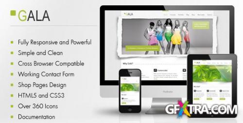 MojoThemes - Gala - Responsive, Unique & Clean HTML5/CSS3 Template