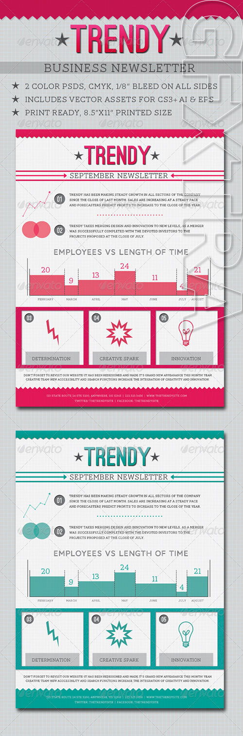 GraphicRiver - Trendy Business Newsletter